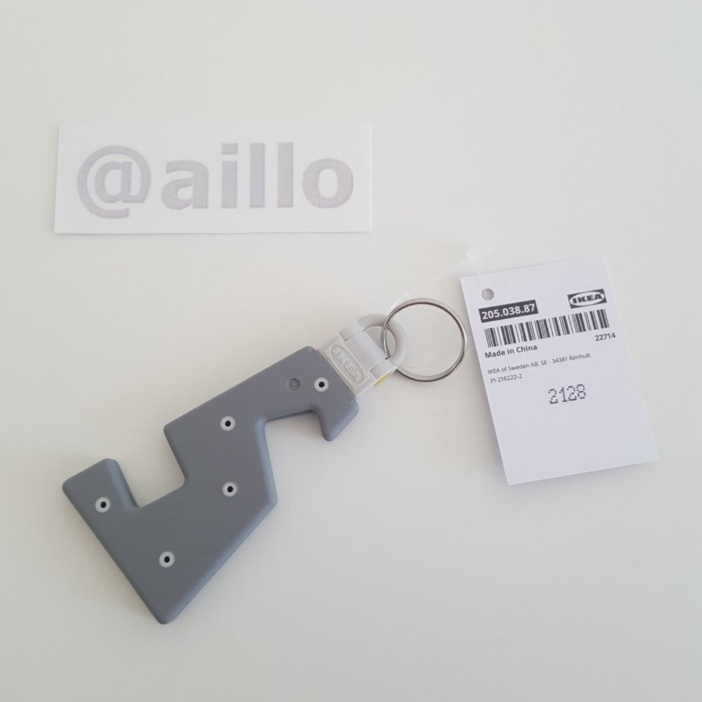 IKEA YUPPIENALLE Holder for mobile phone, gray
